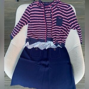 Tommy Highflier 3 piece set knit, skirt, tank and sweater EUC.‌‌‌‌‌